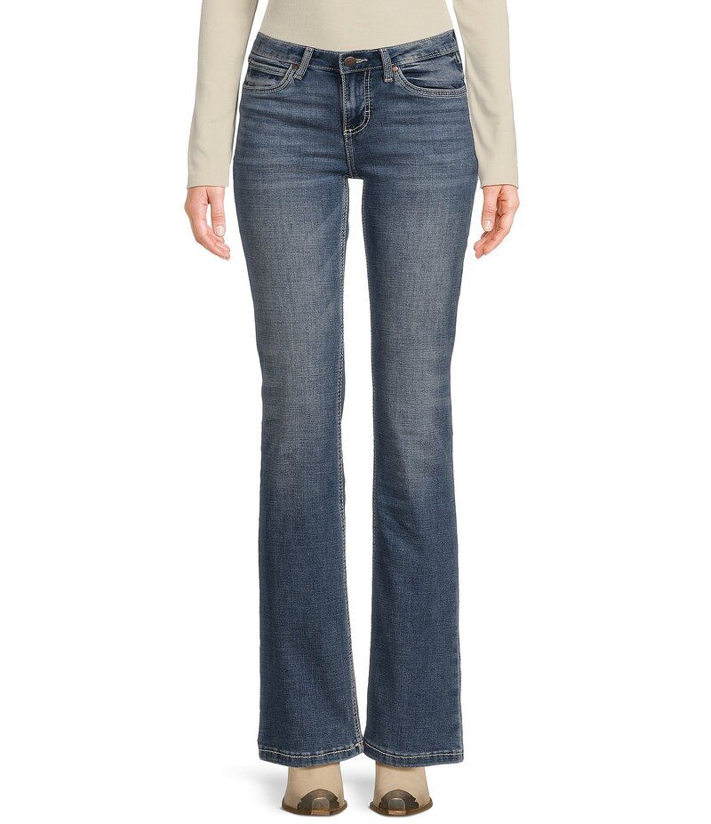 ラングラー レディース ボトムス デニムパンツ ブーツカット ブーツ ジーンズ WranglerR Mae Mid Rise Bootcut Stretch Jeans Deadwood