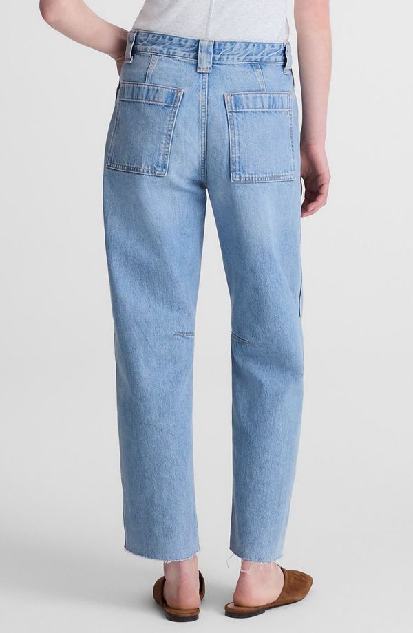 メイドウェル レディース ボトムス カジュアルパンツ ジーンズ Madewell Darted Utility Barreleg Jeans Faded Horizon Wash メイドウェル レディース ボトムス カジュアルパンツ ジーンズ Madewell Darted Utility Barreleg Jeans Faded Horizon Wash