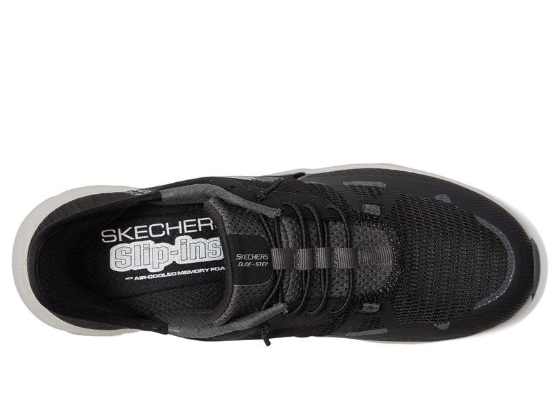 スケッチャーズ レディース シューズ スニーカー SKECHERS Glide Stepro Hands Free Slip Ins Black Charcoal ブラック