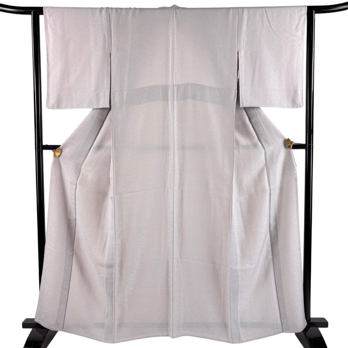 【美品】 小紋 身丈163cm 裄丈63cm S 単衣 ますいわ屋 地紋 幾何学 薄紫 正絹 秀品 【中古】 8,496円