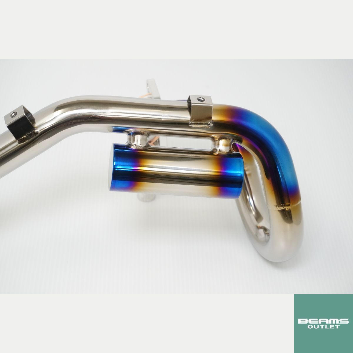 セロー250 トリッカー　ビームス　フロントパイプ BEAMS】 サブチャンバー付き フロントパイプ チタン セロー250