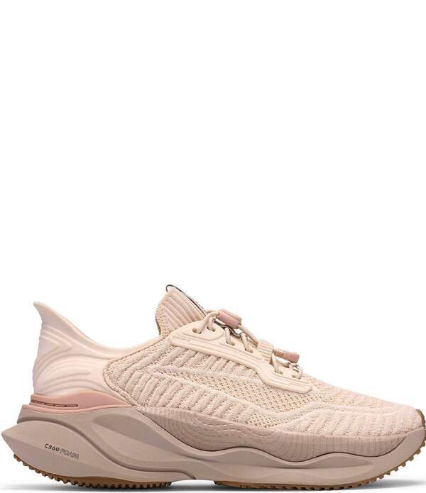 クラークス レディース シューズ スニーカー レース ニット Clarks Womens Pace Rise Knitoggle Lace Sneakers Light Sand サンド