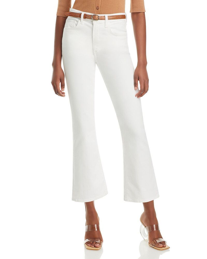 ジョーズジーンズ レディース ボトムス デニムパンツ クロップド Joes Jeans The Callie High Rise Cropped Flare Jeans White ホワイト
