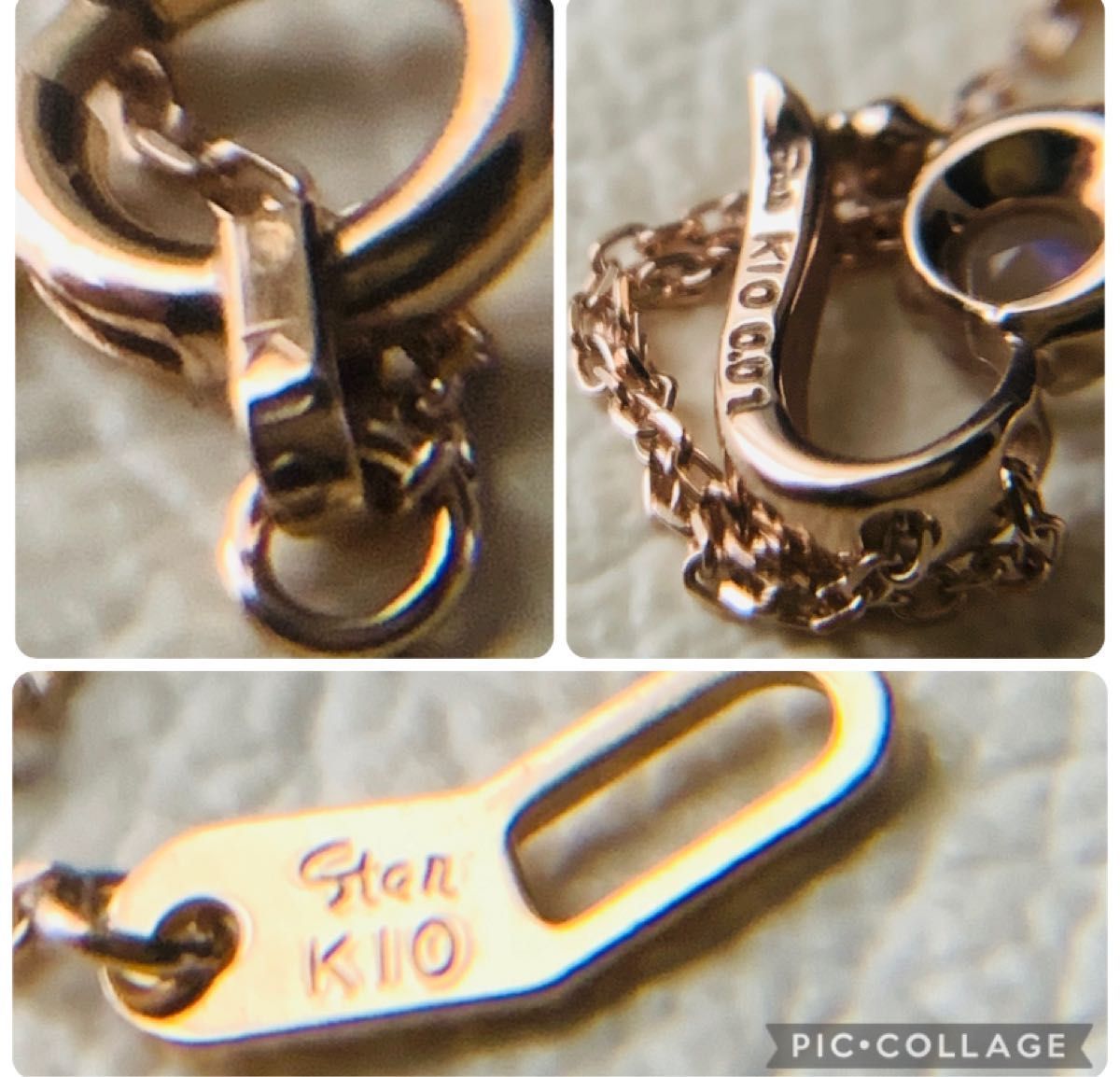 k10 スタージュエリー ピンクゴールド ネックレス ハート ブルームーン