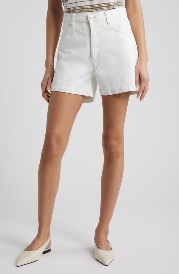 フレーム レディース ボトムス デニムパンツ ハイウエスト ショートパンツ FRAME Theveryday High Waist Denim Shorts AU NATURAL CLEAN デニム