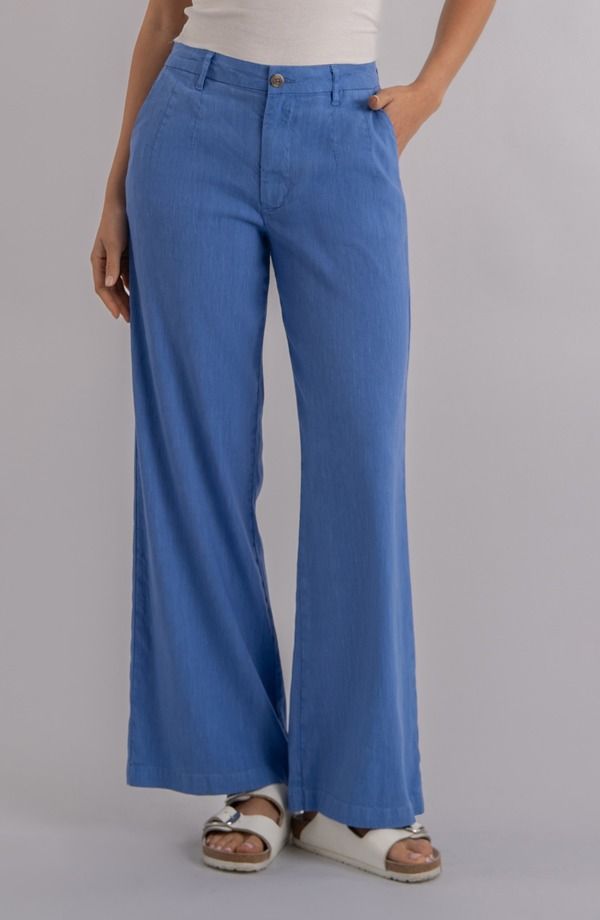 カットフロムザクロス レディース ボトムス カジュアルパンツ ワイドレッグ ハイウエスト リネン KUT from the Kloth Meg High Waist Linen Blend Wide