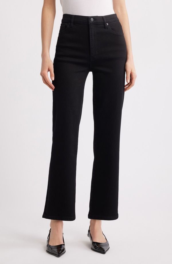 フレーム レディース ボトムス デニムパンツ ストレート ハイウエスト アンクル ジーンズ FRAME Le Sleek High Waist Ankle Straight Leg Jeans BLA