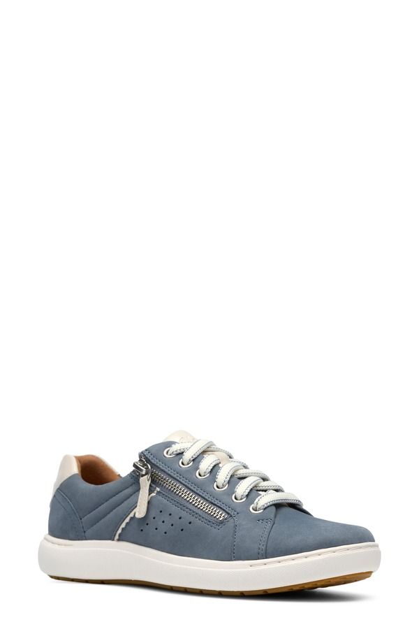 クラークス レディース シューズ スニーカー Clarks Nalle Zen Sneaker Women BLUE NUBUCK ブルー