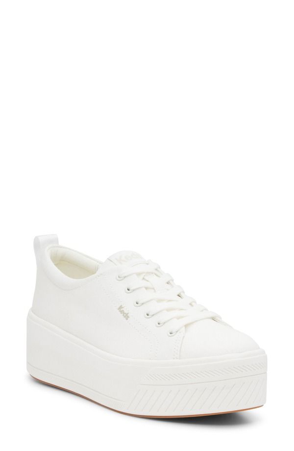 ケッズ レディース シューズ スニーカー プラットフォーム Kedsklyer Canvas Platform Sneaker Women WHITE CANVAS ホワイト