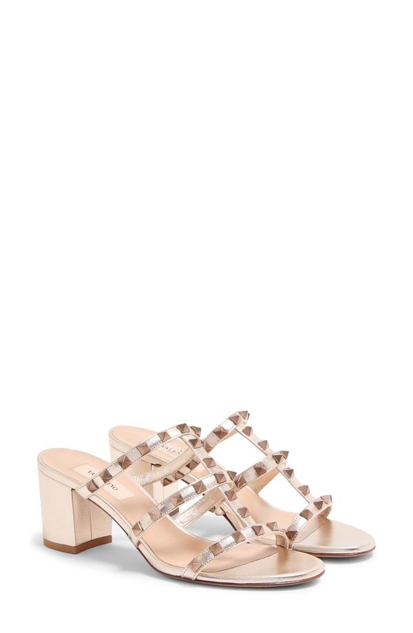 ヴァレンティノ レディース シューズ スニーカー サンダル Valentino Garavani Rockstud Slide Sandal Women SKIN