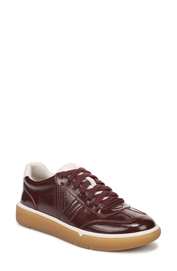 バイオニック レディース シューズ スニーカー Vionicity Walk Sneaker Women REDWOOD WINE LEATHER ワイン