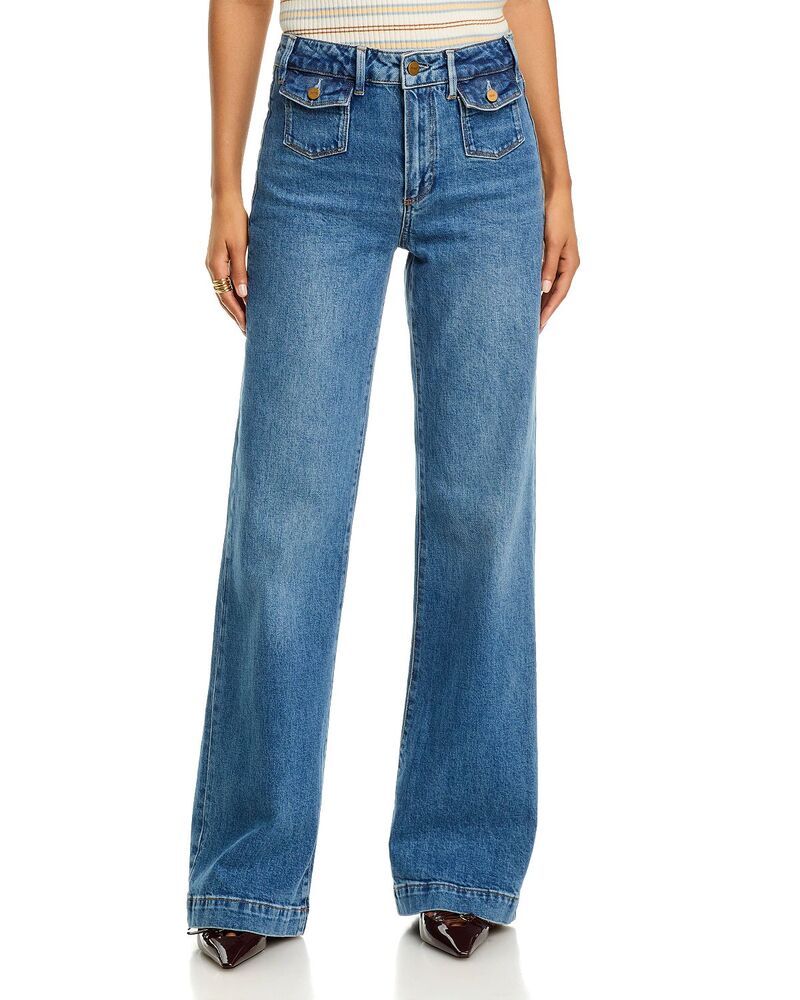 ペイジ レディース ボトムス デニムパンツ ワイドレッグ ジーンズ PAIGE Leenah 32 High Rise Wide Leg Jeans in Coventry 50,880円