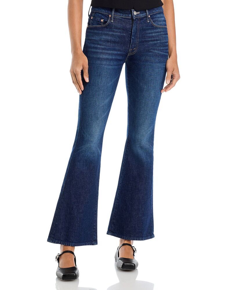 マザー レディース ボトムス デニムパンツ ジーンズ MOTHER The Weekender Mid Rise Fla red Jeans In Kicks And Riffs Kicks And