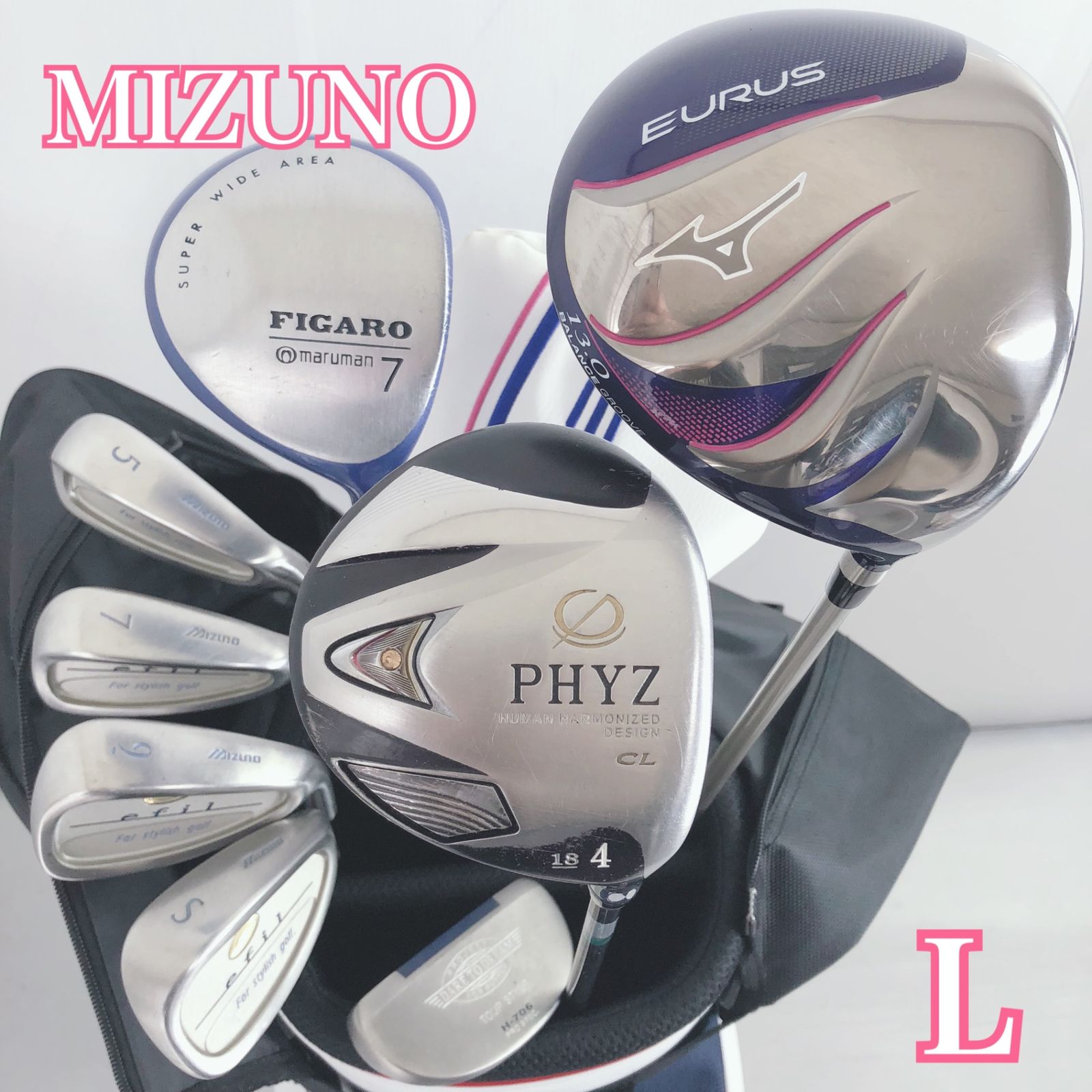 PUMA ゴルフセット Callaway & TaylorMade クラブセット PUMAキャディ