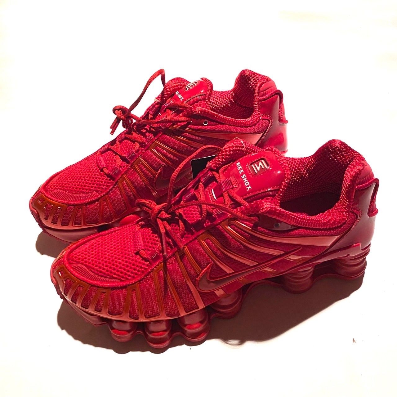 NIKE W SHOX TL ナイキ ウィメンズ ショックス TL GYM RED/WHITE-GYM RED ib1087-600 24cm