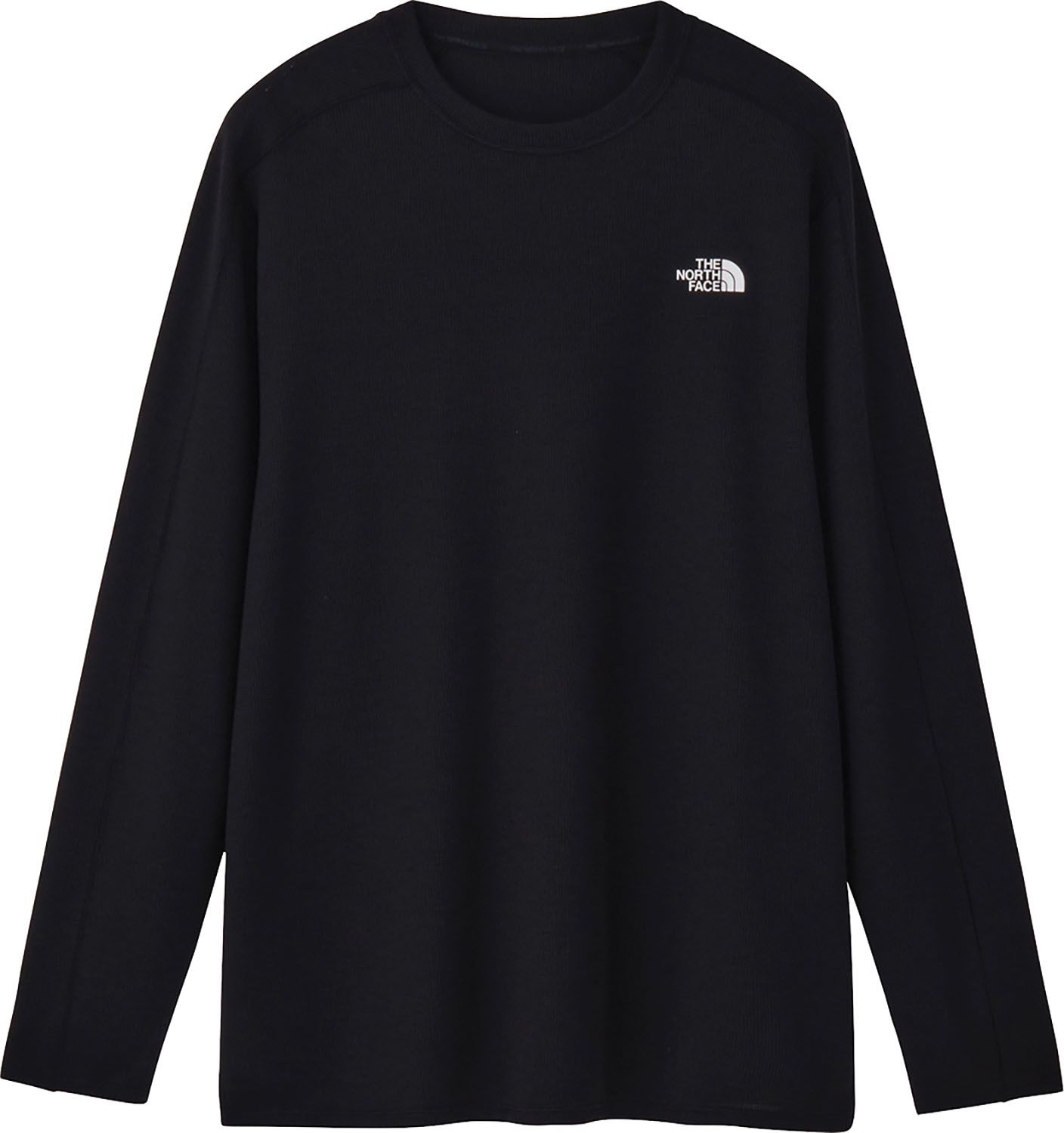ザ・ノース・フェイス THE NORTH FACE アウトドア ロングスリープワッフルライトクルー ユニセックス スウェット 長袖 ドライタッチな風合い 抗菌防臭機能 通気性 UVカット機能 残暑 秋口 トレーニング NT82684 K ブラック