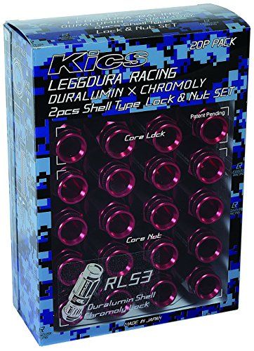 KYO-EI(協永産業) LEGGDURA RACING Shell Type Lock & Nut Set(RL53) レデューラレーシングシェルタイプナット(ロック&ナットセット) M12×P1.25レッド RL53-13R