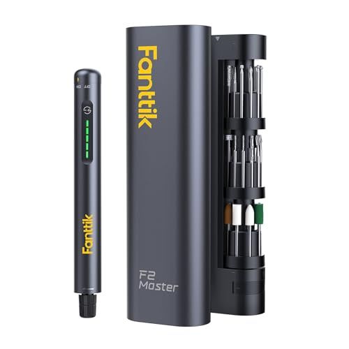 Fanttik F2 Master ミニルーター 5段変速 25000RPM高速回転 コードレス 4V USB-C 充電式 マグネット回転ハブ 35個付属品 環状LEDライト コンパクト 軽量 彫刻 穴あけ 研磨 切断 切削 つや出し 汚れ落とし DIY工具（
