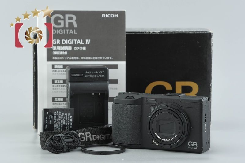 中古】RICOH リコー GR DIGITAL IV ブラック コンパクトデジタルカメラ