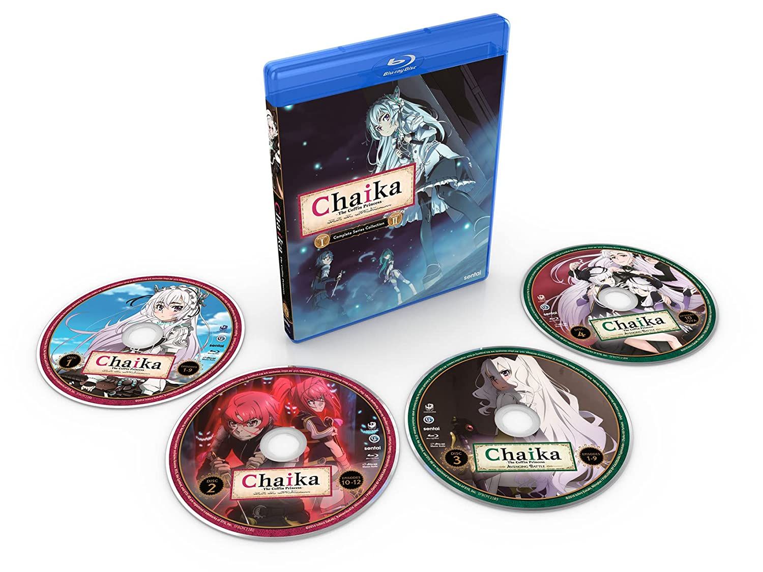 送料込】棺姫のチャイカ 第1+2期 全22話+OVA(北米版 ブルーレイ
