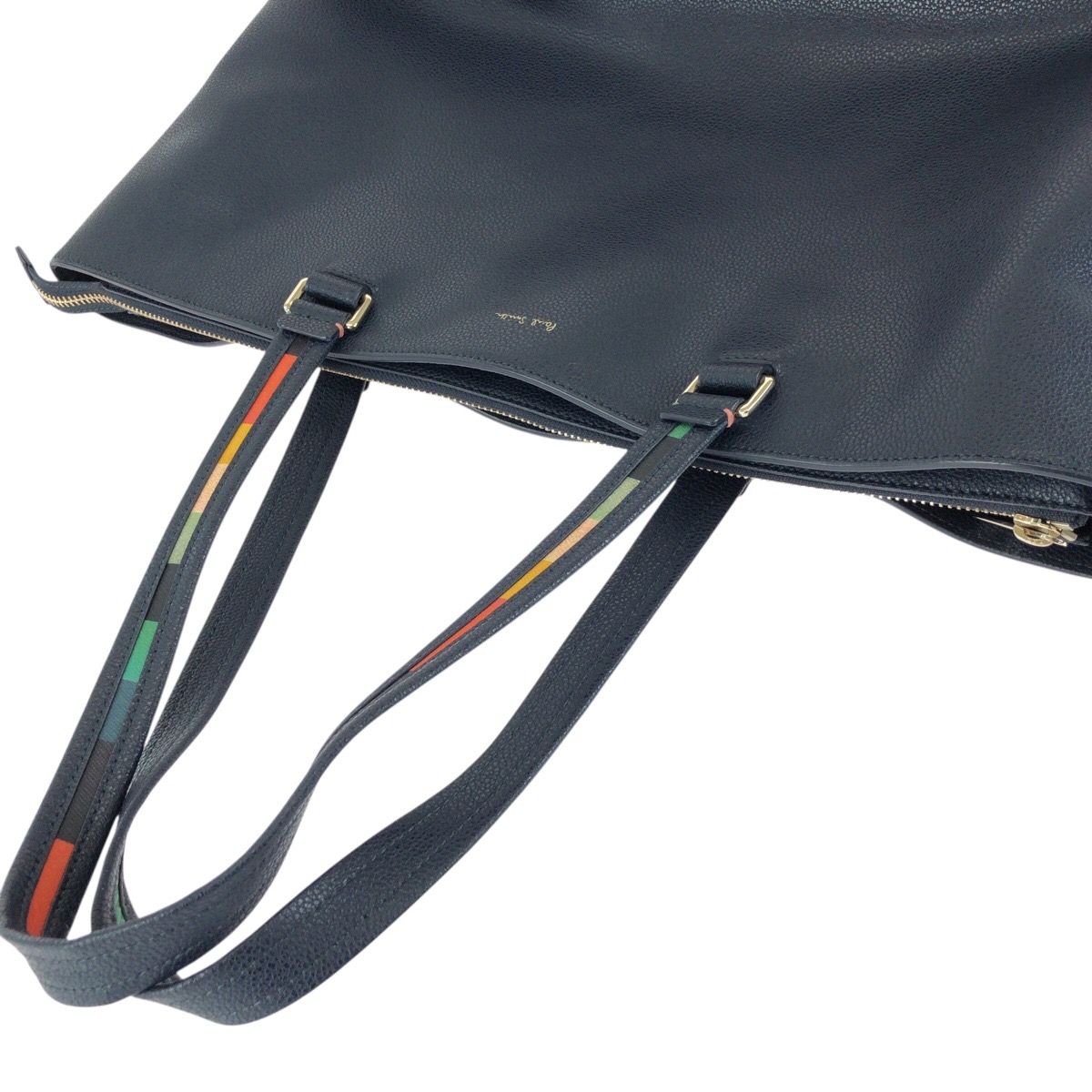 美品 Paul Smith ポール スミス アーティストストライプ ネイビー