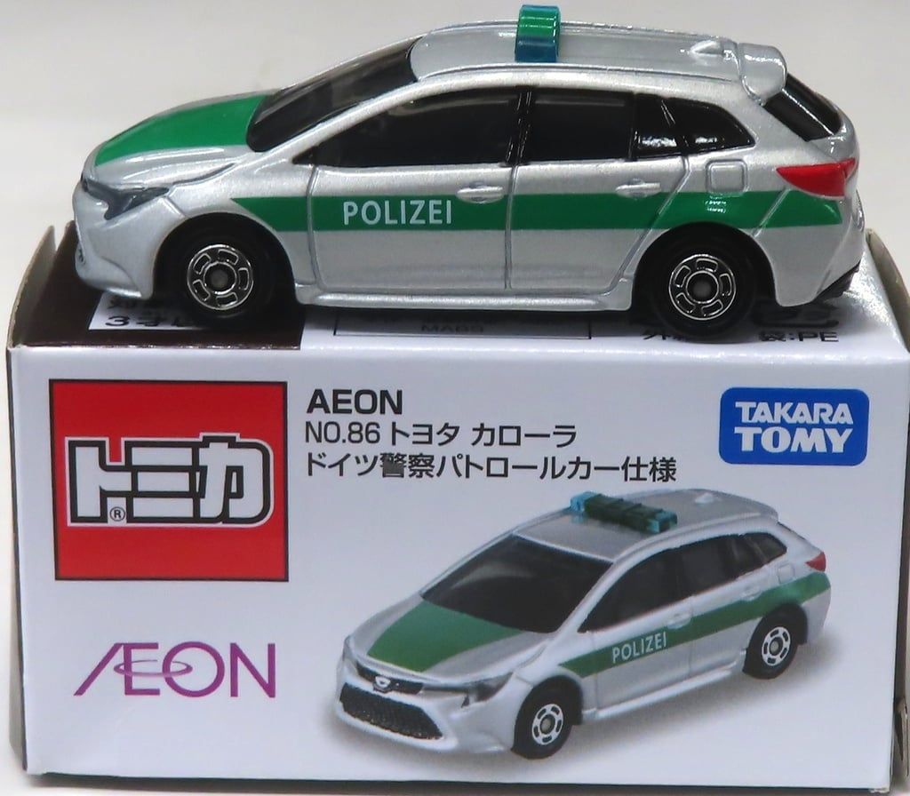 中古】トミカ トヨタ カローラ ドイツ警察パトロールカー仕様(シルバー