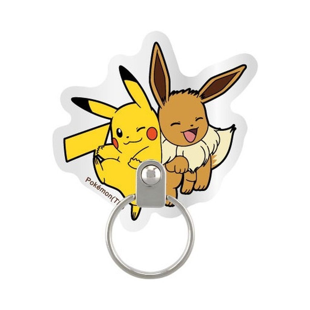 [Brand New] Cell Phone Supply Pikachu & Eevee Die-cut Multi Ring “Pokemon”