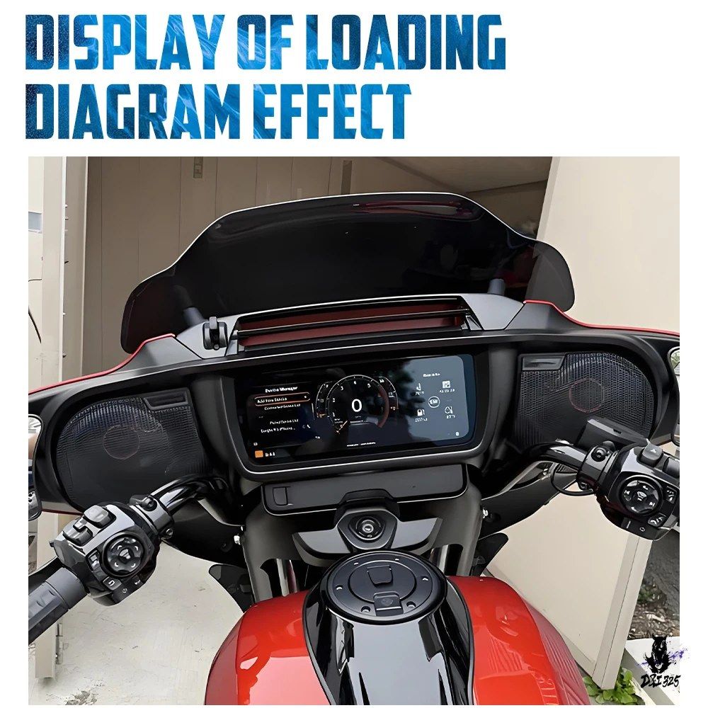 ハーレーツーリング用 6.5インチ フロントスピーカーグリルメッシュカバー ブラック