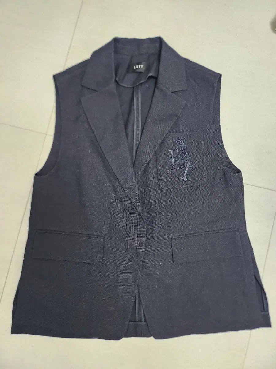LATT ノースリーブ ジャケット ネイビー 66 77