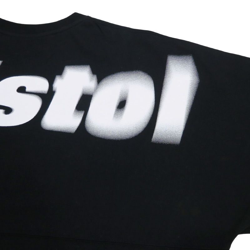 F.C.Real Bristol エフシーレアルブリストル 24AW BLURRED BIG LOGO L/S TEAM BAGGY TEE ビッグ ロゴ ロングスリーブ チーム バギー Tシャツ F.C.R.B. ロンT ブラック サイズXL Julk