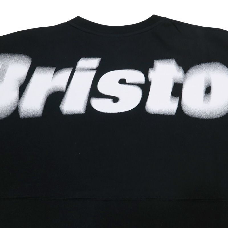 F.C.Real Bristol エフシーレアルブリストル 24AW BLURRED BIG LOGO L/S TEAM BAGGY TEE ビッグ ロゴ ロングスリーブ チーム バギー Tシャツ F.C.R.B. ロンT ブラック サイズXL Julk