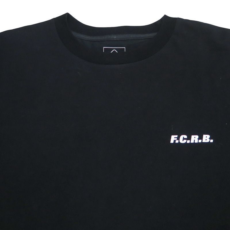 F.C.Real Bristol エフシーレアルブリストル 24AW BLURRED BIG LOGO L/S TEAM BAGGY TEE ビッグ ロゴ ロングスリーブ チーム バギー Tシャツ F.C.R.B. ロンT ブラック サイズXL Julk