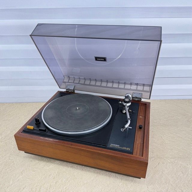 MICRO MR-611レコードプレーヤー 【中古】動作保証 マイクロ ターンテーブル カートリッジ針欠品 オーディオ機器/517579