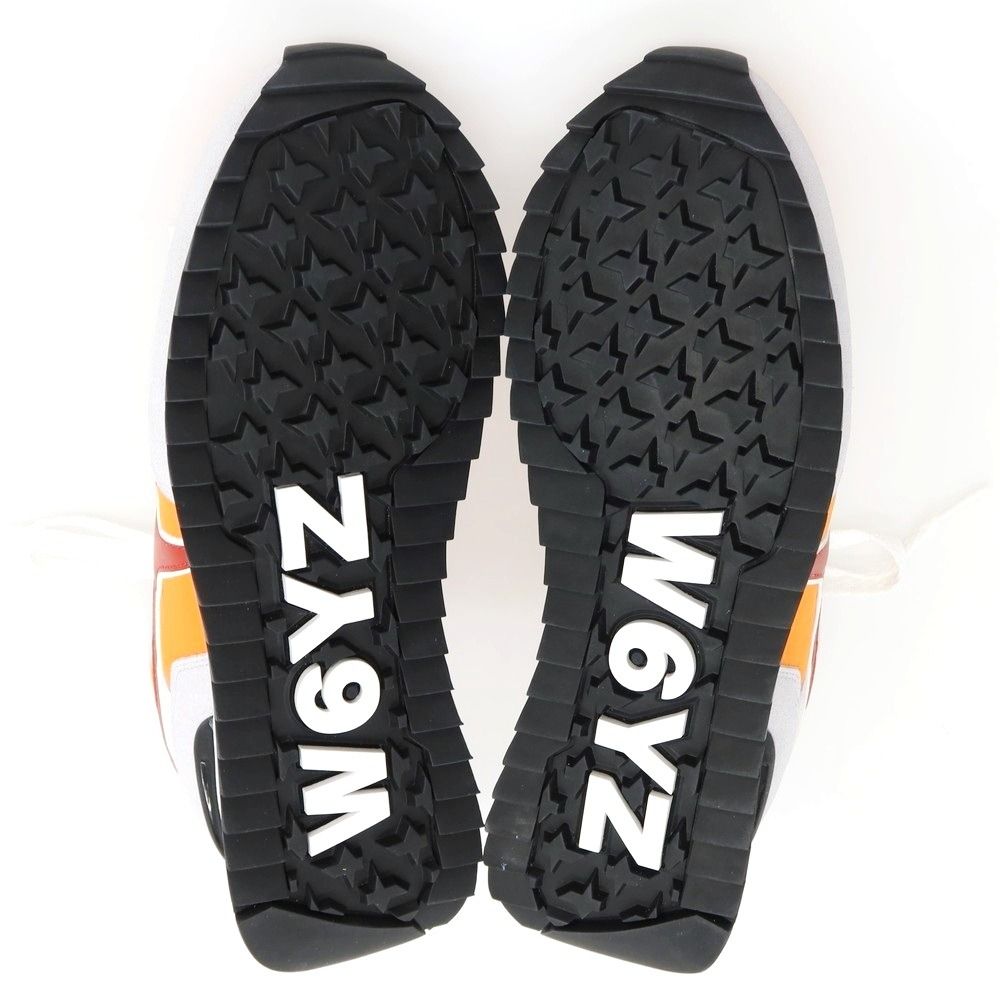 【新品アウトレット】ウィズ（W6YZ） W6YZ スニーカー オレンジxライトグレー【サイズ41】【メンズ】 新品アウトレット】ウィズ（W6YZ） W6YZ スニーカー オレンジxライト