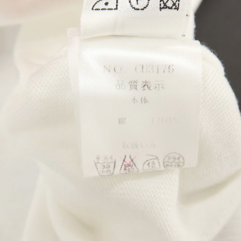 中古】クルチアーニ CRUCIANI コットン 半袖 ポロニット ホワイト