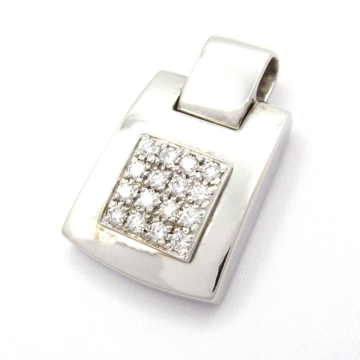 CHAUMET(ショーメ) ペンダントトップ美品 - K18WG×ダイヤモンド 16Pダイヤ
