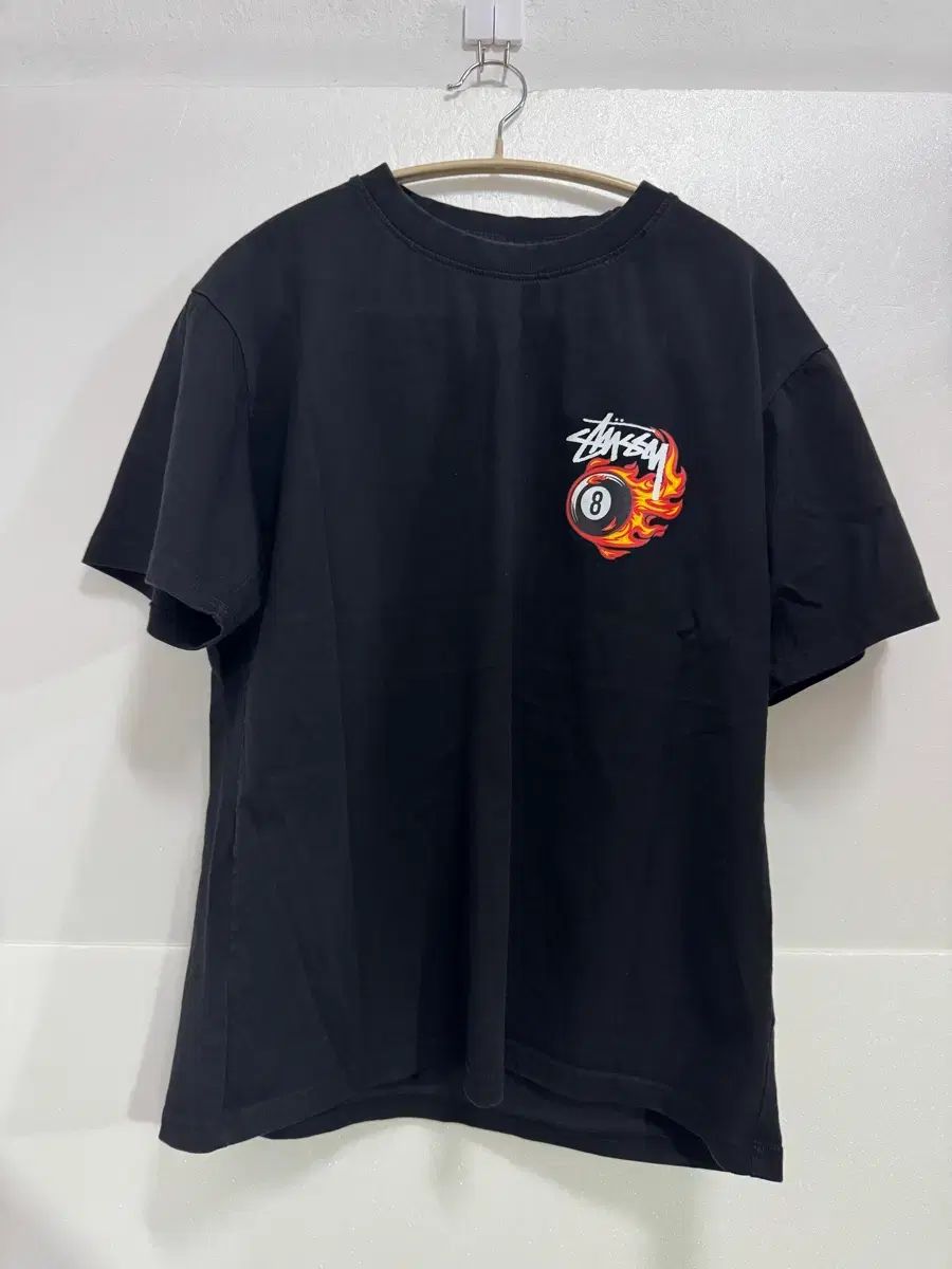 stussy tシャツ黒 希少 old stussy tシャツ 黒タグ 短丈 S-店舗在庫