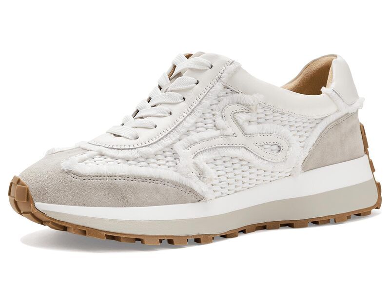 ベネリ レディース シューズ スニーカー Vaneli Quiton White Raffia Combo ホワイト