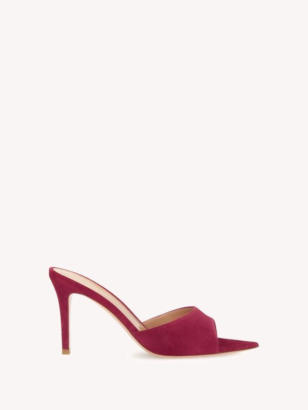 ジャンヴィト ロッシ レディース シューズ スニーカー Gianvito Rossi Elle 85 Mule Women Pink Suede Leather ピンク