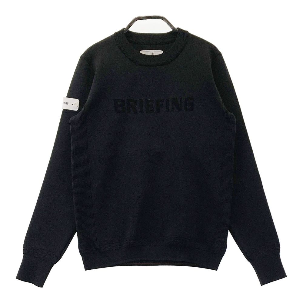 サイズ：XS BRIEFING GOLF ブリーフィング  長袖ニットセーター  ブラック系 [240101734054] ゴルフウェア レディース ストスト サイズ：XS BRIEFING GOLF ブリーフィング 長袖ニットセーター