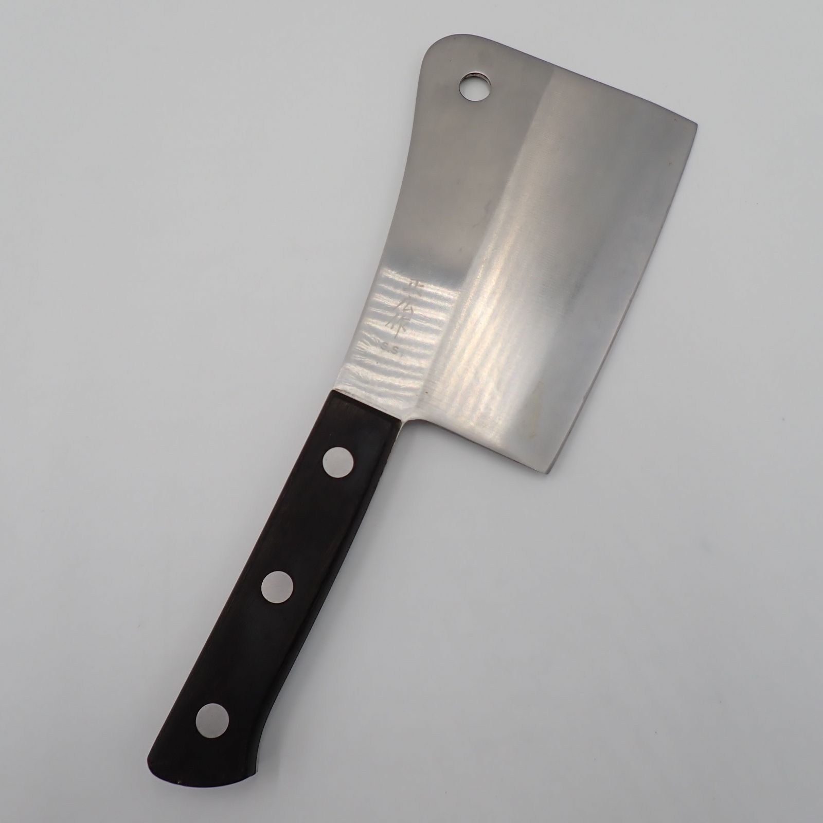 送料無料 正広作 ローズ チョッパー 日本鋼 中華包丁 全長31.5cm 刃長16cm 重量669g 木製ハンドル 包丁 キッチン用品#16604