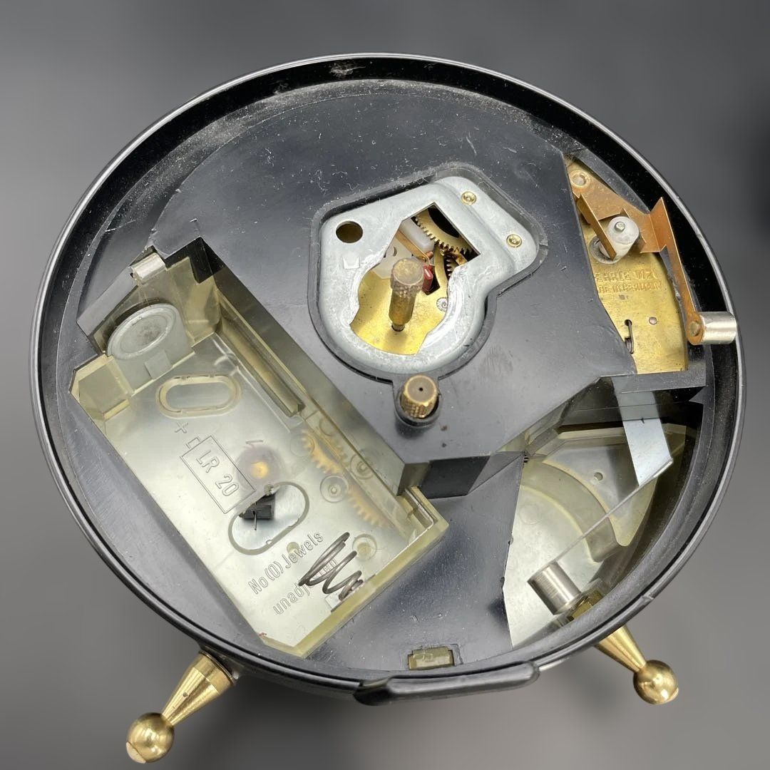 WEHRLE 3in1 目覚まし時計 QZクォーツ 電池式 ウェラ THREE-IN-ONE