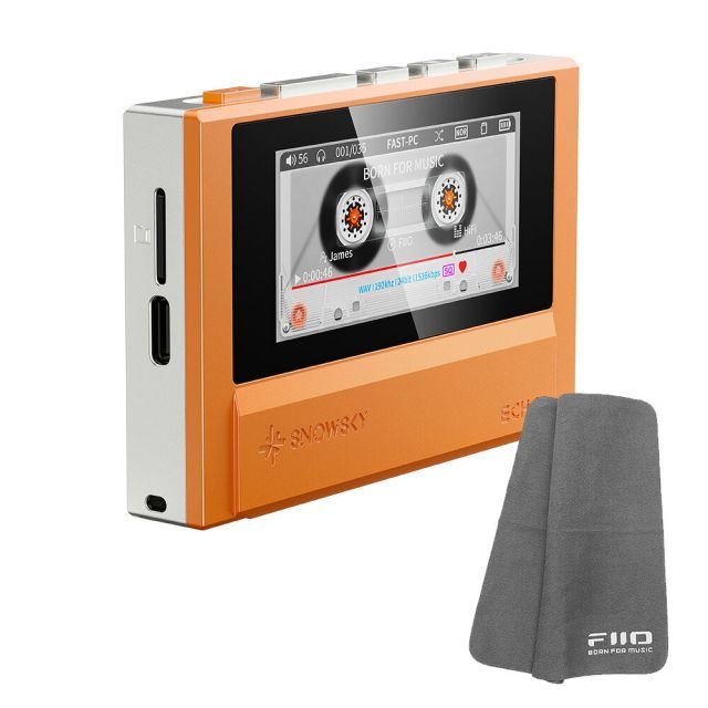 FIIO デジタルオーディオプレーヤー Snowsky ECHO オレンジ (FIO-SSECHO-O) 《ロゴ入りクロスプレゼント》