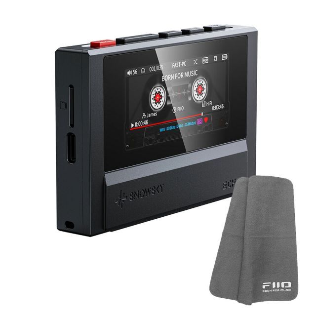FIIO デジタルオーディオプレーヤー Snowsky ECHO ブラック (FIO-SSECHO-B) 《ロゴ入りクロスプレゼント》