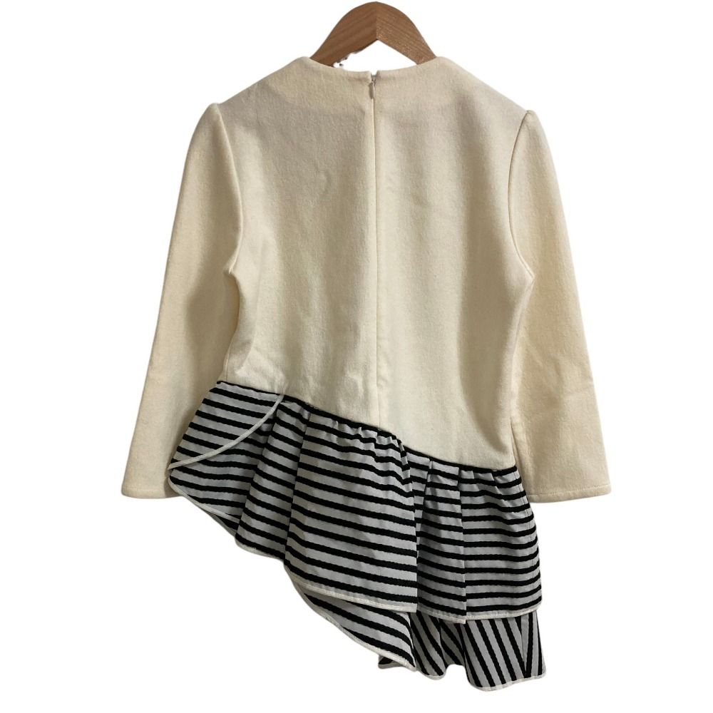 ボーダーズアットバルコニー　WOOL RUFFLED TEE BORDERS at BALCONY WOOL RUFFLED TEE トップス 【公式通販】