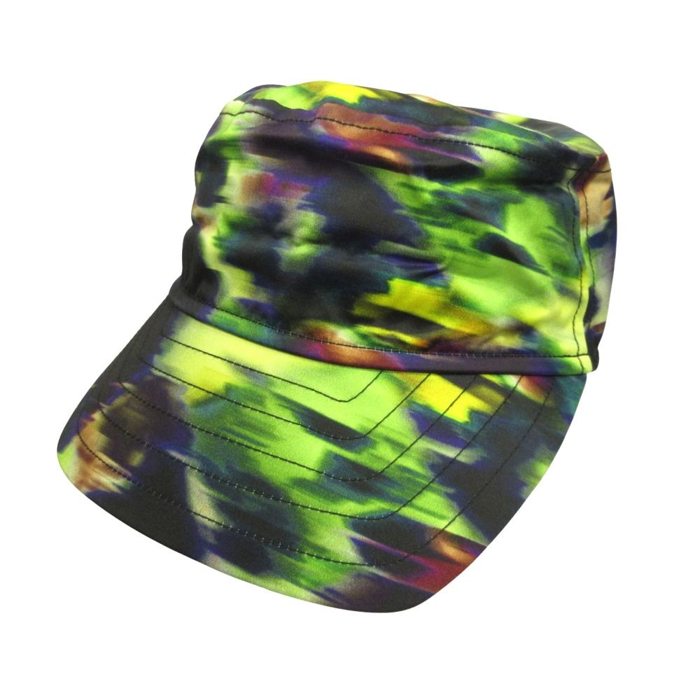 新品同様 DRIES VAN NOTEN ドリスヴァンノッテン グラデーション ワーク キャップ 帽子 総柄 サイズＭ マルチカラー メンズ レディース 古着 中古 USED