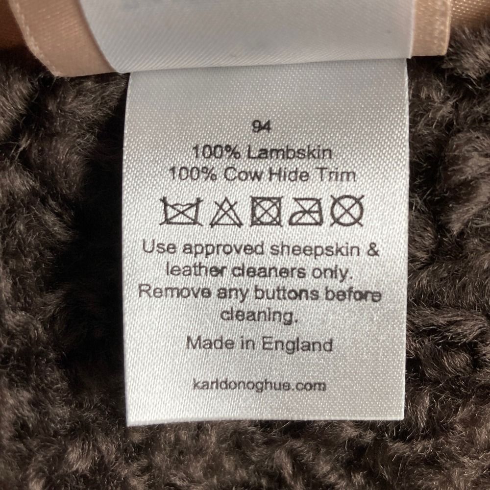 良品 KARL DONOGHUE カールドノヒュー ムートン ロングコート サイズM