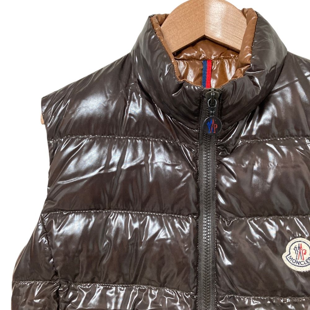 美品 MONCLER モンクレール GHANY ダウンベスト サイズ1 ブラウン
