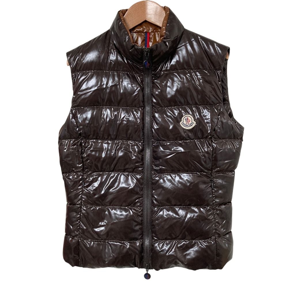 美品 MONCLER モンクレール GHANY ダウンベスト サイズ1 ブラウン