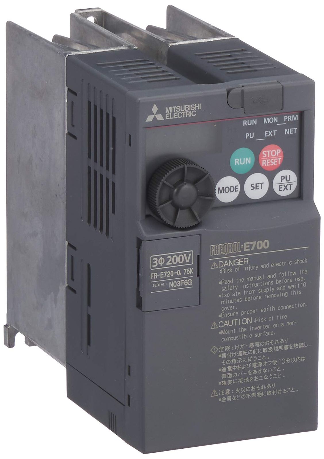 三菱電機 小型パワフルインバータ FR-E720-0.75K [FR-E720-0.75K] [单品]